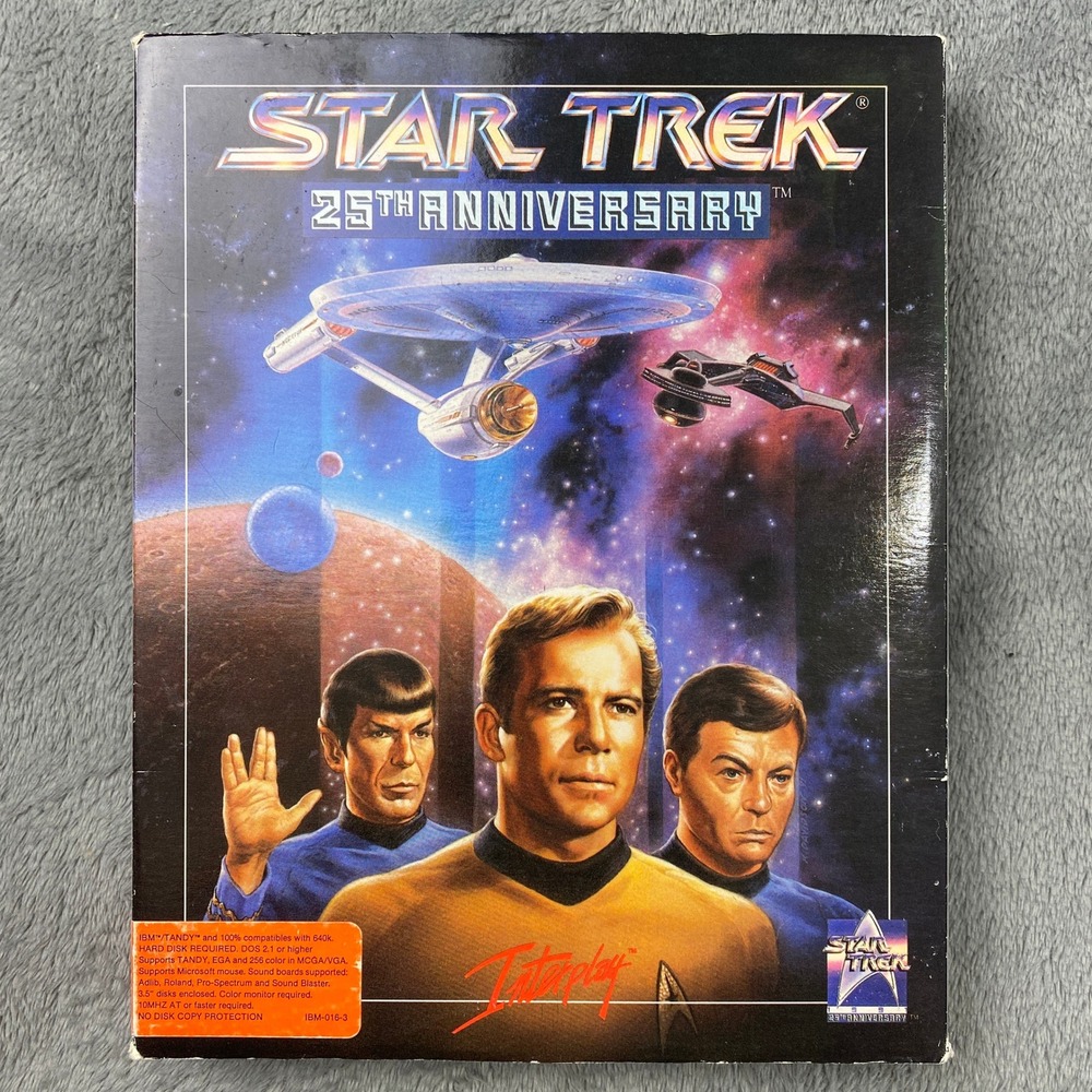 SOLD-Star Trek 25th Anniversary PC Game IBM Tandy DOS 3.5 Floppy Disks Interplay